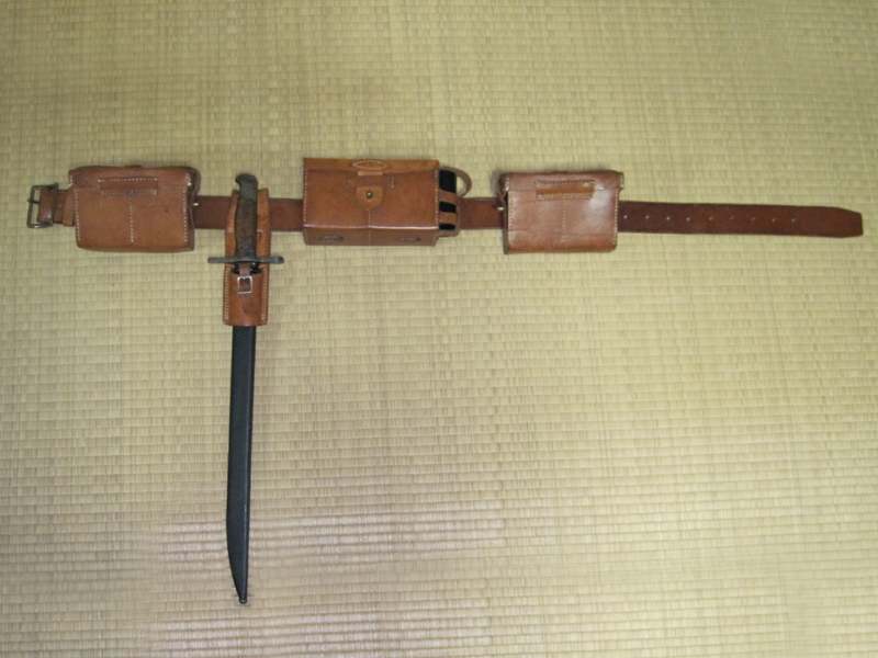 三十八年式 日本軍 弾薬盒 ベルト 剣吊 - 個人装備