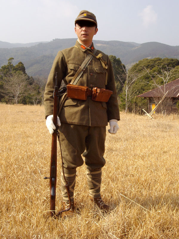 日本陸軍　実物　九八式外套　同冬軍袴衣　略帽　試製略帽