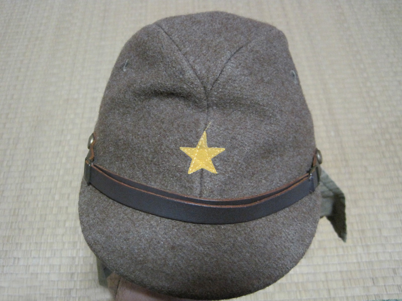 日本陸軍 戦闘帽・後期型＆帽垂布 (中田商店製・複製品)│ナナシノミコト