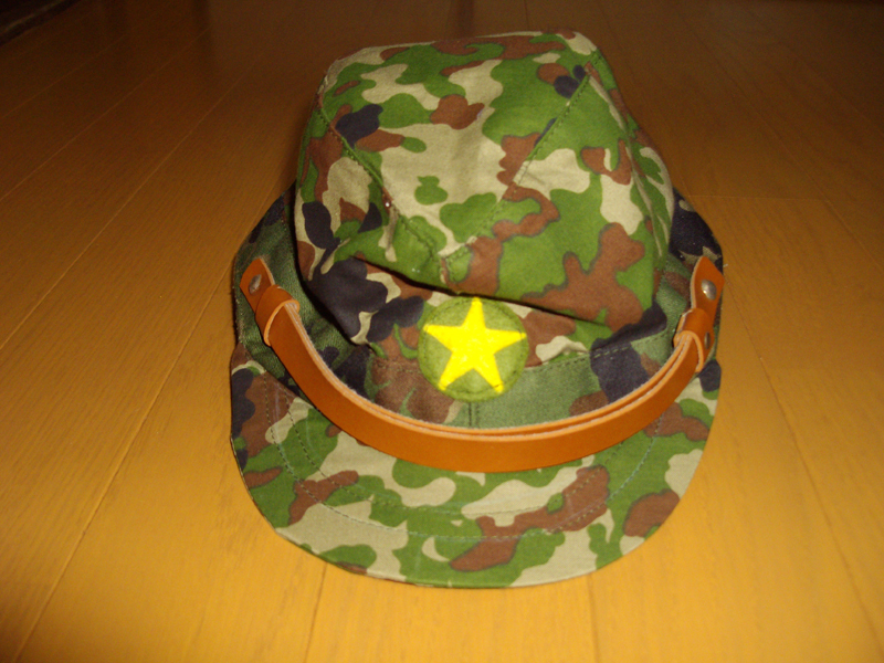 陸自迷彩　日本軍型略帽　戦闘帽