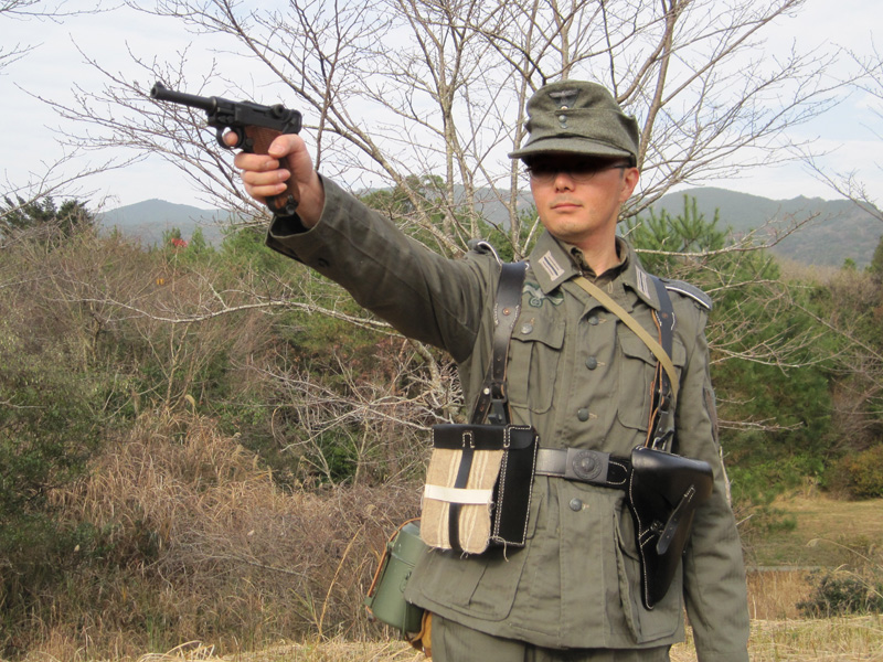 魅惑のトグルアクション ルガーp08 自動拳銃 タナカ製 ガスブローバック ナナシノミコト