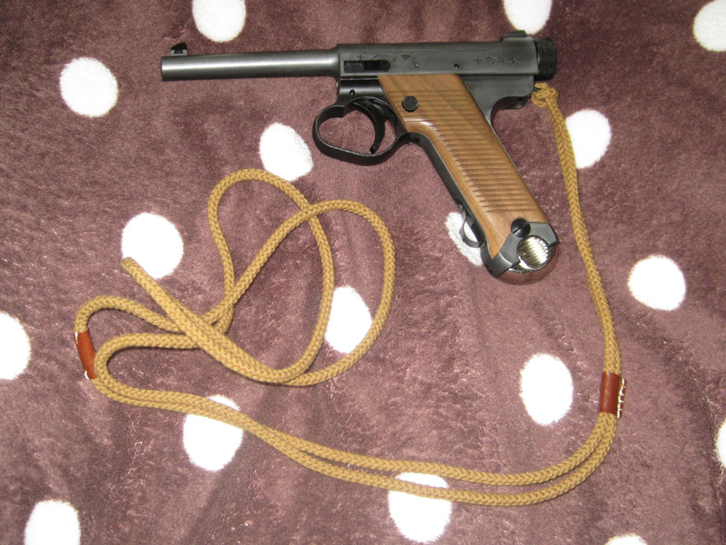 日本軍・日本陸軍・南部小型拳銃用ランヤード・精巧複製・ベビー南部（日本海軍太刀型軍刀緒９４式拳銃満州国軍刀