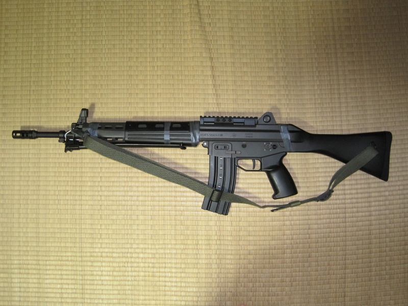 陸上・海上自衛隊８９式小銃　官品負い紐レプリカ（OD色の２点式スリング）フック金具リアル版 陸上・海上自衛隊８９式小銃 官品負い紐レプリカ（OD色の２点