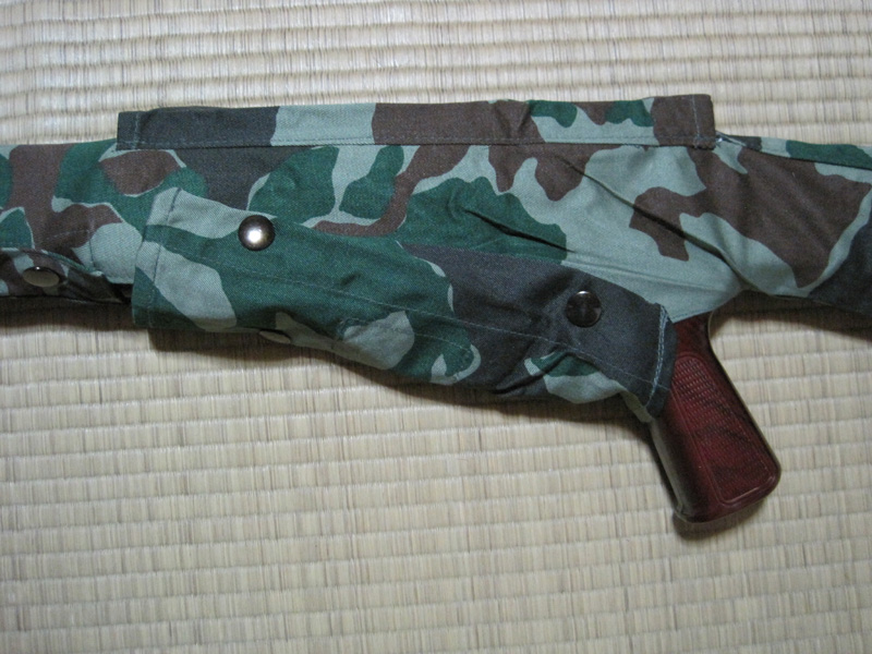 陸上自衛隊　小銃カバー　ホルダー　等 自衛隊らしさ溢れる一品 ～ 陸上自衛隊 64式小銃カバー・旧迷彩 (PX品