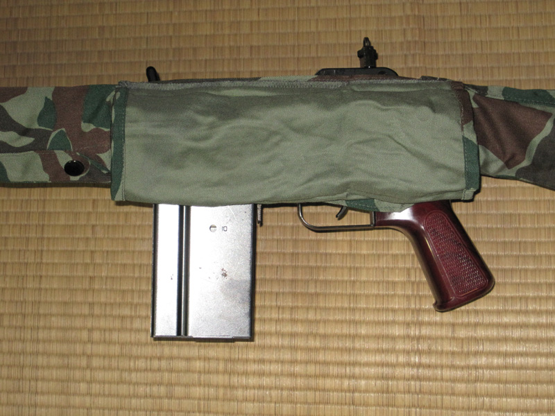 陸上自衛隊　小銃カバー　ホルダー　等 自衛隊らしさ溢れる一品 ～ 陸上自衛隊 64式小銃カバー・旧迷彩 (PX品