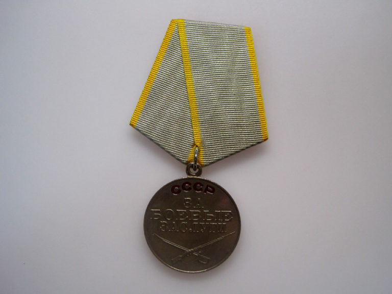 ソ連軍メダル ～ 戦闘功績記章 (実物) ナナシノミコト