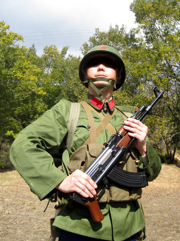新品官給本物ベトナム戦争65式中国人民解放軍戦闘服上下帽子ベルト人民 