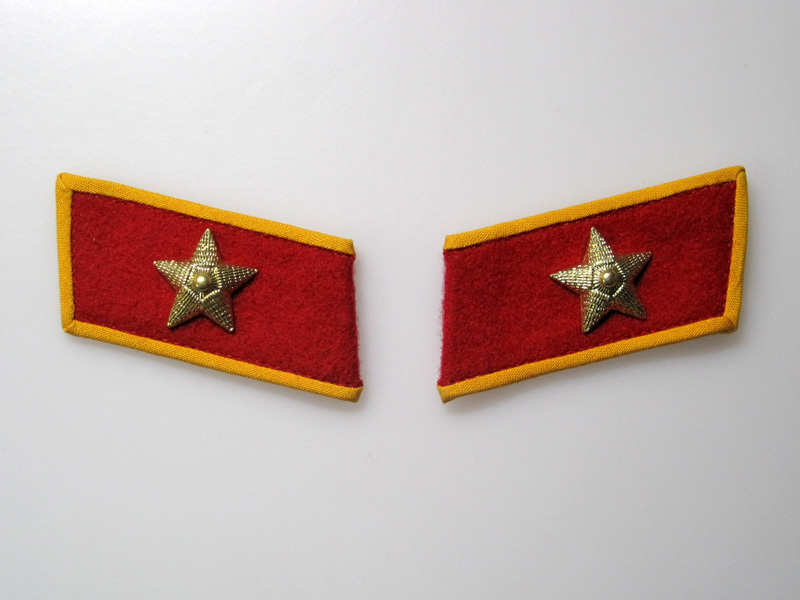 中国人民解放軍 85式軍服・襟章 (実物)│ナナシノミコト