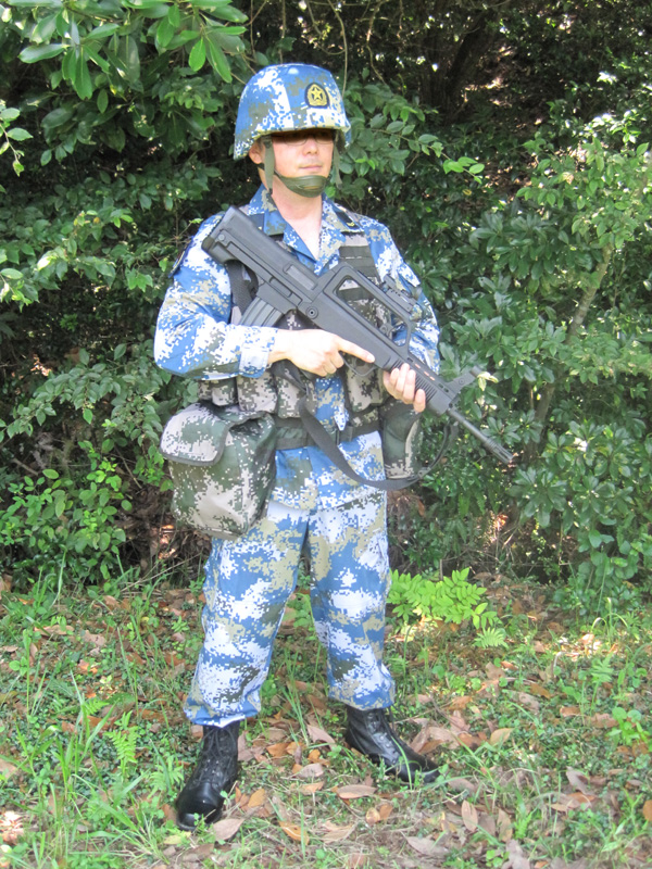 ☆実物☆ 中国人民解放軍 海軍陸戦隊 06式携行具 海洋迷彩 中国軍 
