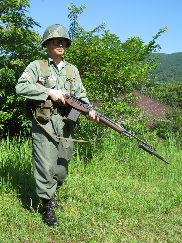 M14ライフル用銃剣 ～ アメリカ軍 M6バヨネット (硬質ゴム製・モデル品 