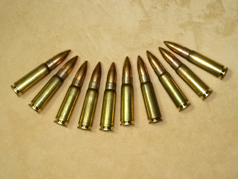 鉄製薬莢バージョン7.62x39mmダミーカートストラップ｜ミリタリー